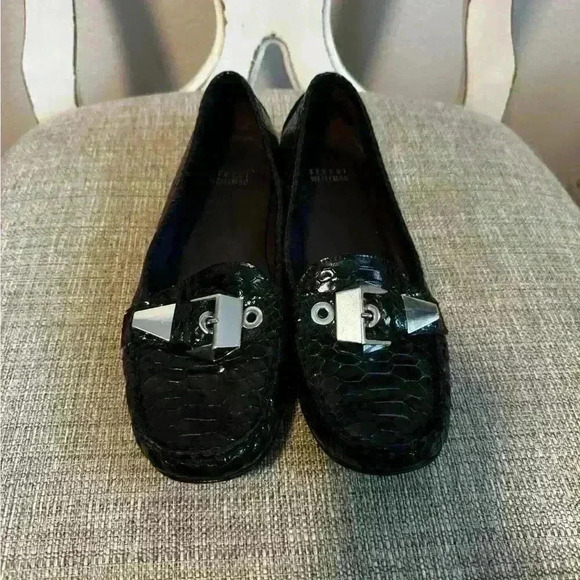 Stuart Weitzman Snakeskin Loafers Size 8M - Picture 3 of 9